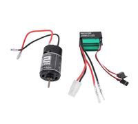 Dilwe RC Motor ESC Combo, 550 12T Brushed Motor with ESC for Axial SCX10 90046 Typhoon V3 D90 HSP Redcat HPI, Optimal Performance, Enduring Design