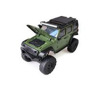 Dilwe RC Off Road Vehicle, 4 Wheel Drive Remote Control Car with LED Lights, 1/16 Scale 2.4GHz RC Crawler for Adults Beginners (Green)