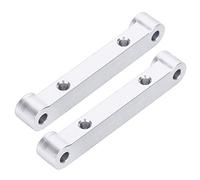 Dilwe RC Rear Anti Squat Plate, Alloy Aluminum RC Car Upgrade Part for HSP 1/10 94122 Remote Control Car 122034(02150) (Silver)