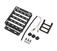 Dilwe RC Roof Rack, Simulation Luggage Rack Kit with LED Lights for 1:14 Remote Control Climbing CarOther Accessories