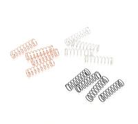 Dilwe RC Shock Absorber, 12pcs Steel RC Shock Absorbers 3 Hardness Shock Absorption Compatible with Axial SCX24 1/24 Model Car