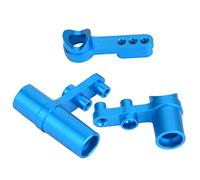 Dilwe RC steering servo saver, 3PCS/Set Aluminum Steering Servo Saver Upgrade Parts RC Accessory Available for HSP 1:10 RC Model Car(Blue)