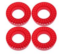 Dilwe RC Tire Inserts, RC 1.9in Silicone Wheel Tires Inserts for 106-108mm Tyres Red for SCX10 1/10 Scale Remote Control Crawler Car