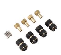 Dilwe RC Wheel Hub, 4PCS 10mm Brass Hex Hub Extensions Compatible with Traxxas TRX4M 1/18 RC Crawler