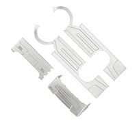 Dilwe RC Wide Body Kit, Large Surrounding Cover with LED Light Modification Kits, Exquisite Modified Accessories for WPL D12 RC Truck (Blue)