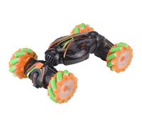 Dilwe Remote Control Car, 2.4GHz 4WD Gesture Sensing Stunt Car with LED Lights and Music for Kids (Green)