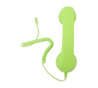 Dilwe Retro Phone Handset with Type C Wired Connection, HiFi Speaker and Volume Control for Mobile Video Calls (Green)