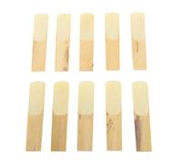 Dilwe Rich Sound Tenor Sax Reeds Set, Easy to Install with Plastic Box, 10Pcs Bb Key Sax Replacement for Tenor Saxophones (Strength 2.5)