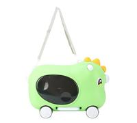 Dilwe Ride On Suitcase for Kids, Lightweight Travel Trunk with Rolling Wheels and Foldable Pedal, with High Capacity Interior, for Toddlers Ages 2+ Airplane Carry On