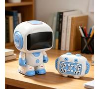 Dilwe Robot Toy, Programmable Interactive Talking Robot with Talking Dancing Singing 20 Action Commands Voice Playback LED Lights Remote Control for Educational Learning Play