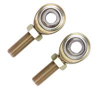 Dilwe Rod End Heim Joint Stainless Steel Male Rod End 1 2in X 1 2 20 LH Thread 2pcs Universal Linkage with 12200 Lb Load for Cars ATVs Ships Motorcycles