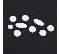 Dilwe Saxophone Button Set, 9Pcs White Shell Key Buttons for Alto Tenor Soprano Sax, Smooth Surface Comfortable Grip, Durable Musical Instrument Accessories