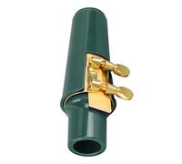 Dilwe Saxophone Mouthpiece Ligature Set, Portable Alto Saxophone Accessories for Smooth Playing Experience (Green)