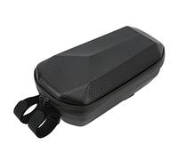 Dilwe Scooter Bag Synthetic Leather Scooter Handbar Bag 4L Hard Shell Front Storage with Mesh Pocket Light Blocking Free Design for Electric Folding Bike Commuters