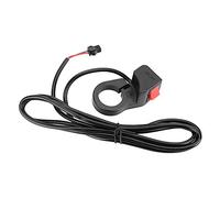 Dilwe Scooter Handlebar Switch, PVC Universal Motorcycle 22.5 mm Handlebar On/Off Switch Electric Bike Rocker Switch for E-Bike Motorcycle Scooters Head Lamp