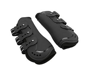 Dilwe Shock Absorbing Breathable Horse Front Leg Boots Impact for Jumping Riding Eventing for Long Distance Riding (M 100x70cm / 39.37x27.56in)