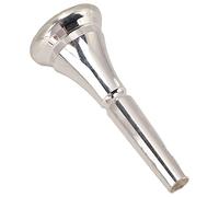 Dilwe Silver Brass French Horn Mouthpiece, French Horn Wind Instrument Accessories, Replacement for Wind Music Lovers and Luthiers