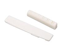 Dilwe Slotted Guitar Nut and Saddle Lightweight Ox Bone Material for 12 String Acoustic Guitars Improves Sound Quality