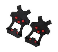 Dilwe Snow Anti Slip Shoe Covers, 10 Studs Traction Cleats with Wear Resistant Rubber and Stainless Steel, for Roads Snow and Gentle Ice Rinks