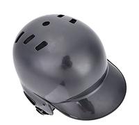 Dilwe Sport Baseball Batting Helmet, ABS Baseball Batting Helmet with Inner Sponge Lining and Top Air Vent, Protective Headgear with Strap for Adult Teenager Children Training Game (Black)