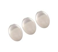 Dilwe Stainless Steel Soap Bar, Odor Eliminator for Onion Garlic Fish Smell, Hand Odor Remover Tool, Ideal for Chefs, Fishermen, Farmers (3pcs)