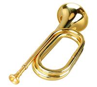 Dilwe Standard Trumpet, Brass C Key Western Wind Trumpet Student with Mouthpiece for Beginners (Sliver (Gold)