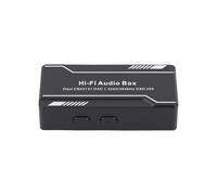 Dilwe Stereo Amplifier, Portable DAC Amplifier with 4.4mm+3.5mm Outputs, 220mW Balanced Power for HiFi Headphones, Compact Aluminum Alloy Design for Home Karaoke Studio Monitoring