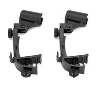 Dilwe Striped Drum PlateClamer in Metal Plastics Subsive for Gaming Performance, 2 Pieces Drum Rhyme Microphone, Easy to Install, for Drummers