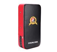 Dilwe Taekwondo Kick Pads, Boxing Target Punching Pad with PU Leather and Wrist Band for Martial Arts Training (Red)