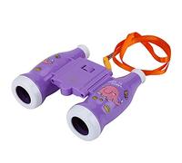 Dilwe Toddler Binoculars, Compact 6x Magnification Educational Toy with Strap for Children Nature Exploration and Bird Watching (Light Purple)