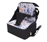 Dilwe Toddler Harness Booster Safe Stable Portable Multifunctional Baby Travel Booster Polyester Fiber Material for Eating Out