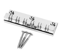 Dilwe Top Loading Chrome Color Metal 12 String Saddle Bridge Tailpiece for Electric Guitars, Provides Stable Sound Quality