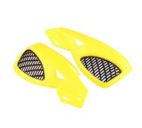 Dilwe Universal Hand Guards ABS Motorcycle Hand Guards 7/8 Inch 22mm Brush Bar Design with Mounting Hardware Protection for Dirt Bike ATV Scooter Riders (Yellow)