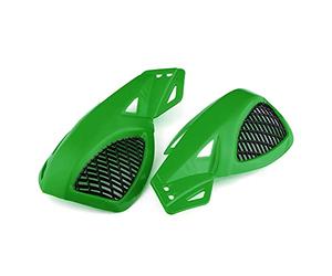 Dilwe Universal Hand Guards ABS Motorcycle Hand Guards 7/8 Inch 22mm Brush Bar Design with Mounting Hardware Protection for Dirt Bike ATV Scooter Riders (Green)