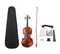 Dilwe Violin 4/4 Full Size Set, Fiddle Set for Professional Beginners Adults with Bow, Shoulder Rest, Cleaning Cloth, Extra Strings, Fingerboard Sticker, Tuner, Case, Manual