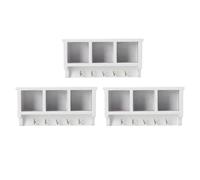 Dilwe White Dollhouse Miniature Shelf, Enhance Your Dollhouse, Lifelike Design, Beloved By Collectors, Versatile and Ideal Decor Piece, Integrates with All Mini Furniture, Solid and