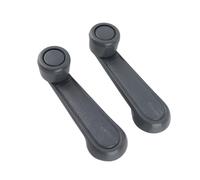 Dilwe Window Crank Handle Pair ABS Interior Window Crank Lever Gray Easy Install Comfortable Grip Replacement for Hilux Camry Tercel Manual Repair