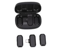 Dilwe Wireless Lavalier Microphone, ABS Material, Advanced AI Noise Reduction, 50m Range, Ideal for Video Recording and Live Streaming