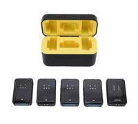 Dilwe Wireless Lavalier Microphone, Clear Sound, for Real-time Sound Adjustment, with Stabl...le Signal, Portable Lapel Mic for Camera Phone Computer Live Streaming