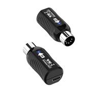 Dilwe Wireless MIDI Adapter 2.4GHz MIDI Wireless System with Ultra Low Latency 48H Rechargeable 10m Range for Guitar Keyboard Digital Piano Wind Instruments