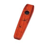 Dilwe Wooden Kazoo Bright Tone with Replacement Membranes and Case