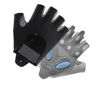 Dilwe Workout Gloves for Women, Silicone Palm Weight Lifting Gloves with Breathable Polyester Mesh Back, for Gym Exercise Fitness Training Cycling (Black)