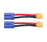 Dilwe XT60 Female To EC5 Male Connector Cable, XT60 To EC5 Plug Connector Adapter Cable 12AWG Silicone Wire for RC Car Airplane 3.74in
