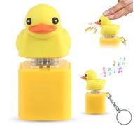 DILYUPE Duckys Quacking Fidget Toy, Quacking Duck Keyboard Fidget Toy, Duck Stress Reliever Squeaky Keychain, Quack Keys, Quack Keyboard Clicker for Adults and Children