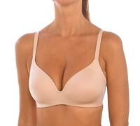 DIM Women's Invisifree Triangle Padded Non Wire x1 Bra, Skin , 34B