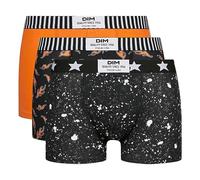 Dim Boxer Men Vibes Cotton Stretch x3 Black Marble/Dim Flame/Orange Flame XL