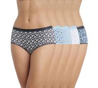 Dim Boxers Les Pockets Cotton Colours & Patterns for Women x5 Lot Bluebell S