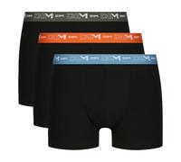 Dim Men's Coton Stretch Respirant Maintien Optimal X3 Boxer Shorts, Nr Ct Bl/Nr Ct Gold/Nr Ct Vrt Ten, L (Pack of 3)