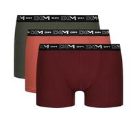 DIM Cotton Stretch Breathable Optimal Support x3 Boxer, RGE Chili/RGE Terre/Vrt Ten, XL (Set of 3) Men's