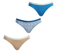DIM Culotte Femme Les Pockets Coton x3 | Lot de Slips Multicolores | Confort Coton & Élasthanne | Ceinture Douce | Style Quotidien